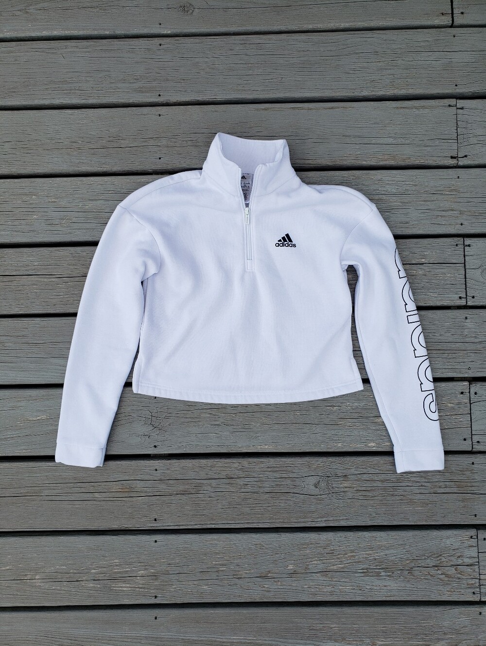 Adidas Quarter Zip Pullover Sweatshirt -  X-Small